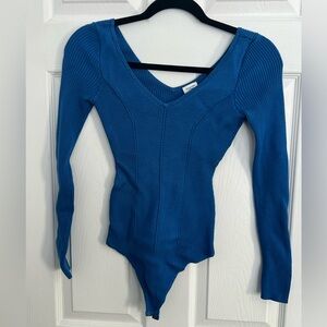 Abercrombie & Fitch Vibrant Blue Knit bodysuit